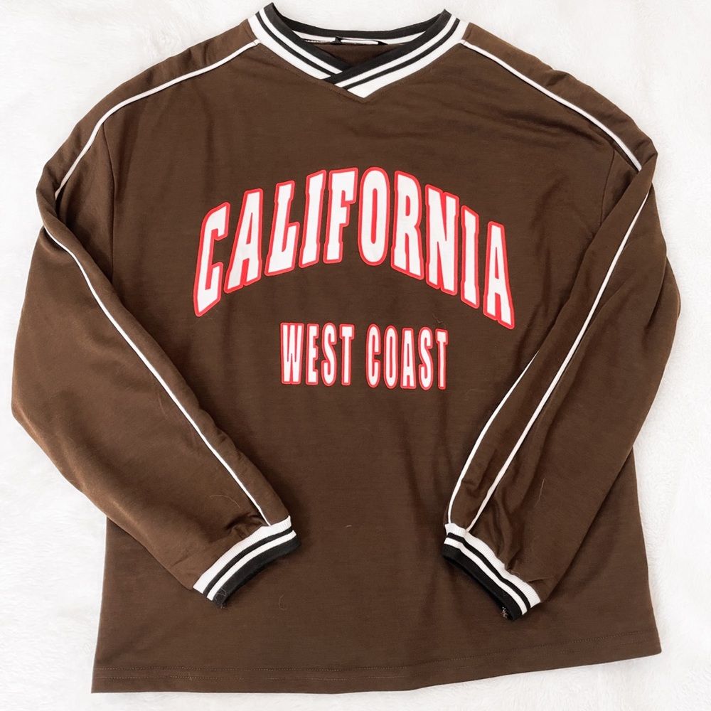 Retro crew neck sweatshirt